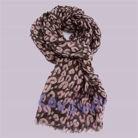 louis vuitton leopard scarf